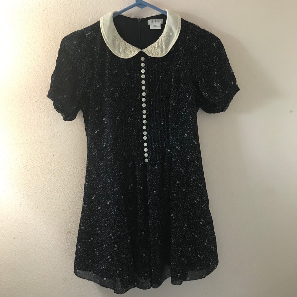 SOLD | UO Cooperative Navy Floral Romper - Picture 1 of 4